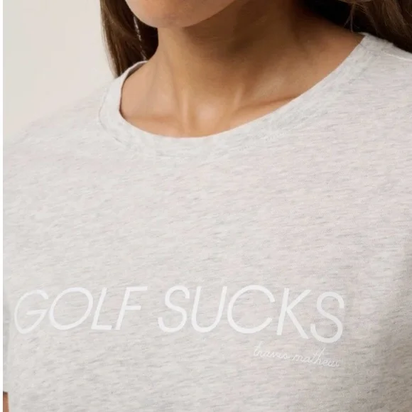 TravisMathew Light Gray Women's Tee - Picture 4 of 6
